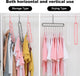 Closet Organizers Magic Space Saving Hangers with 9 Holes (Pack of 6)