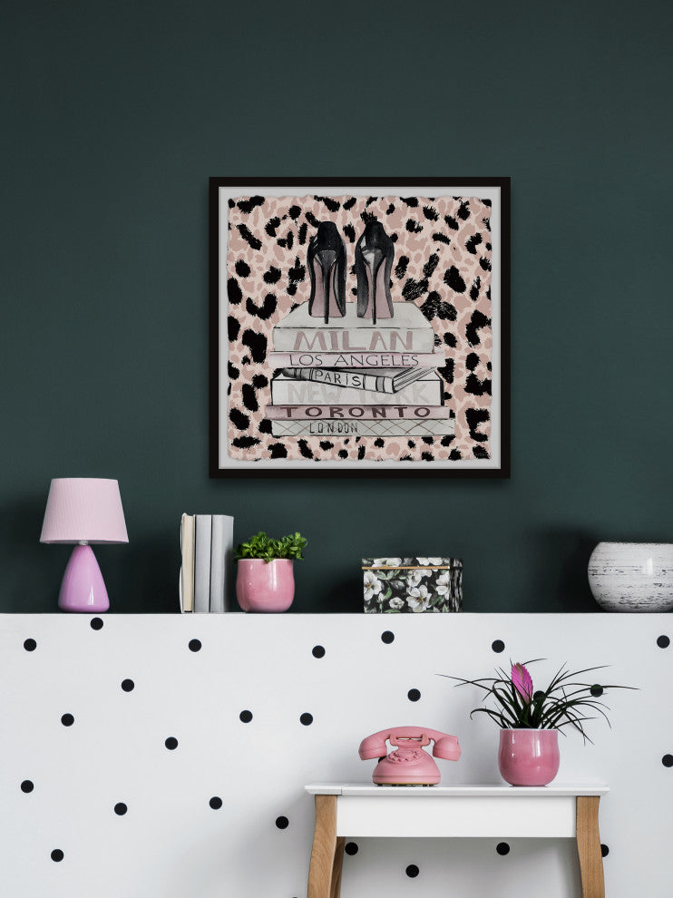 "Runway Ready" Framed Painting Print, 18x18