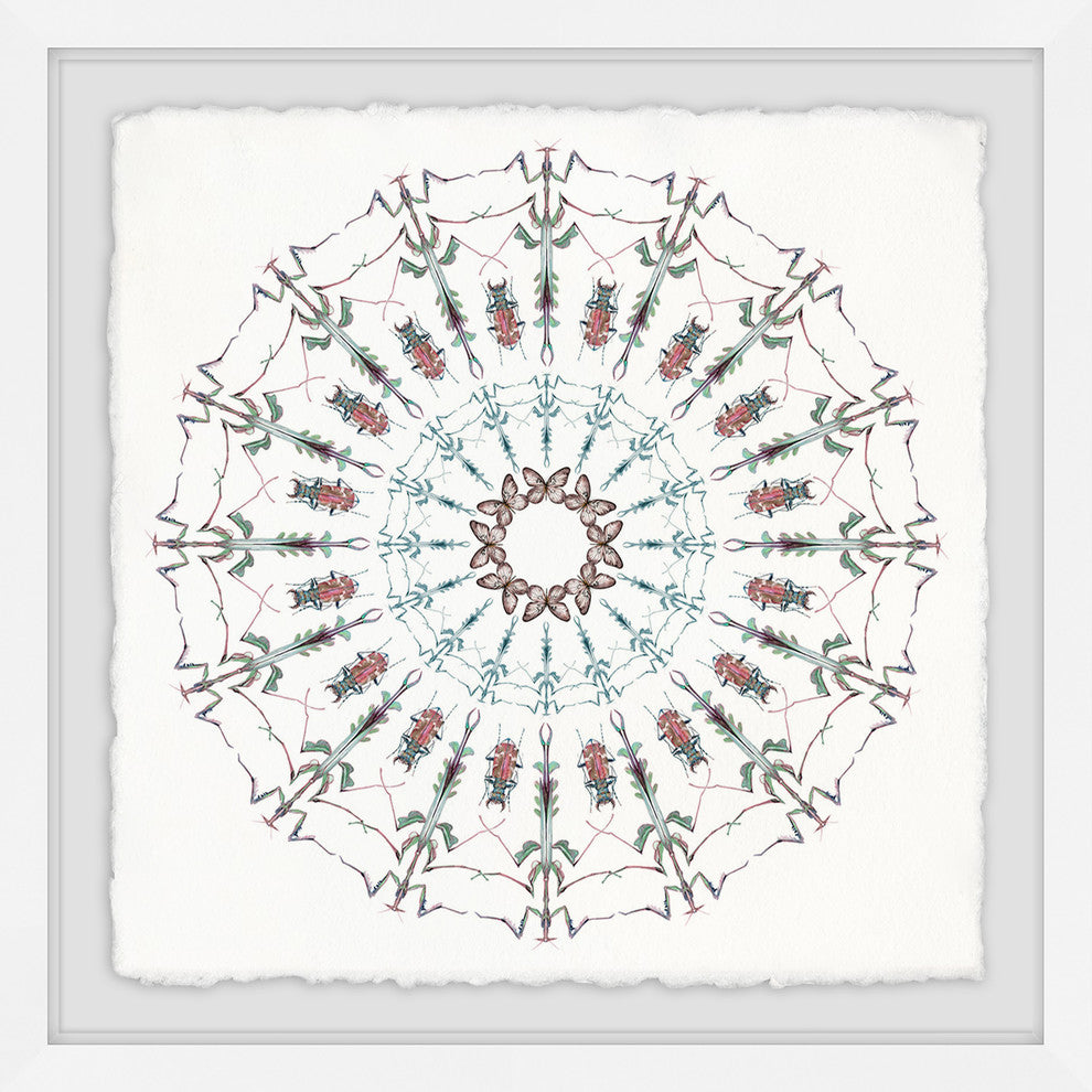 "Dance of the Bugs" Framed Painting Print, 18"x18"