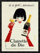 "Clairette de Die" Framed Canvas Giclee by Alain Gauthier, 29x38"