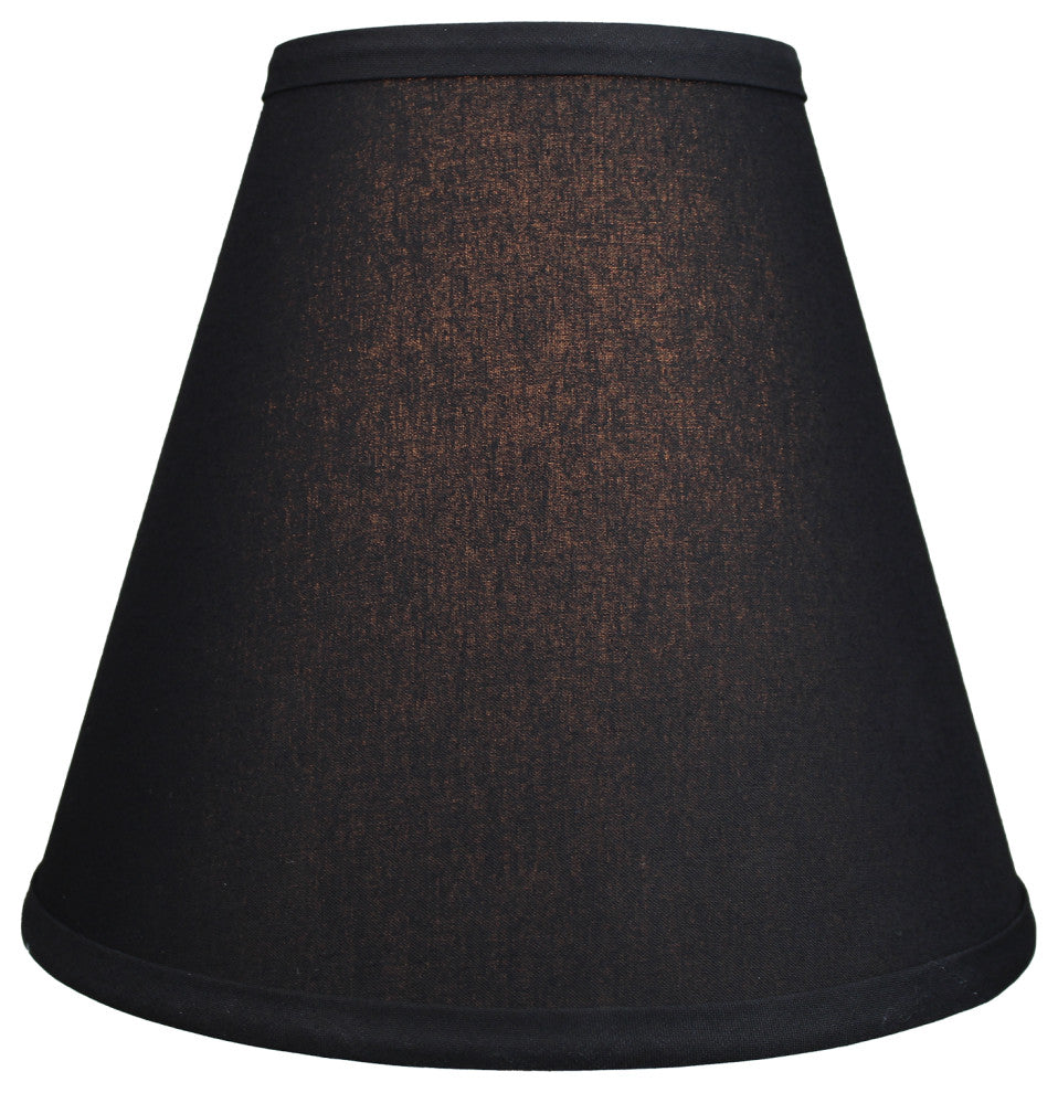 Fenchel Shades 5"x10"x9" Spider Attachment Empire Lamp Shade, Linen Black