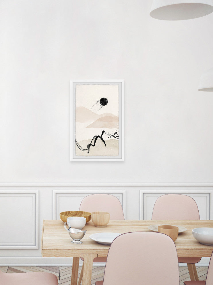 "Passing Moon" Framed Painting Print, 8x12