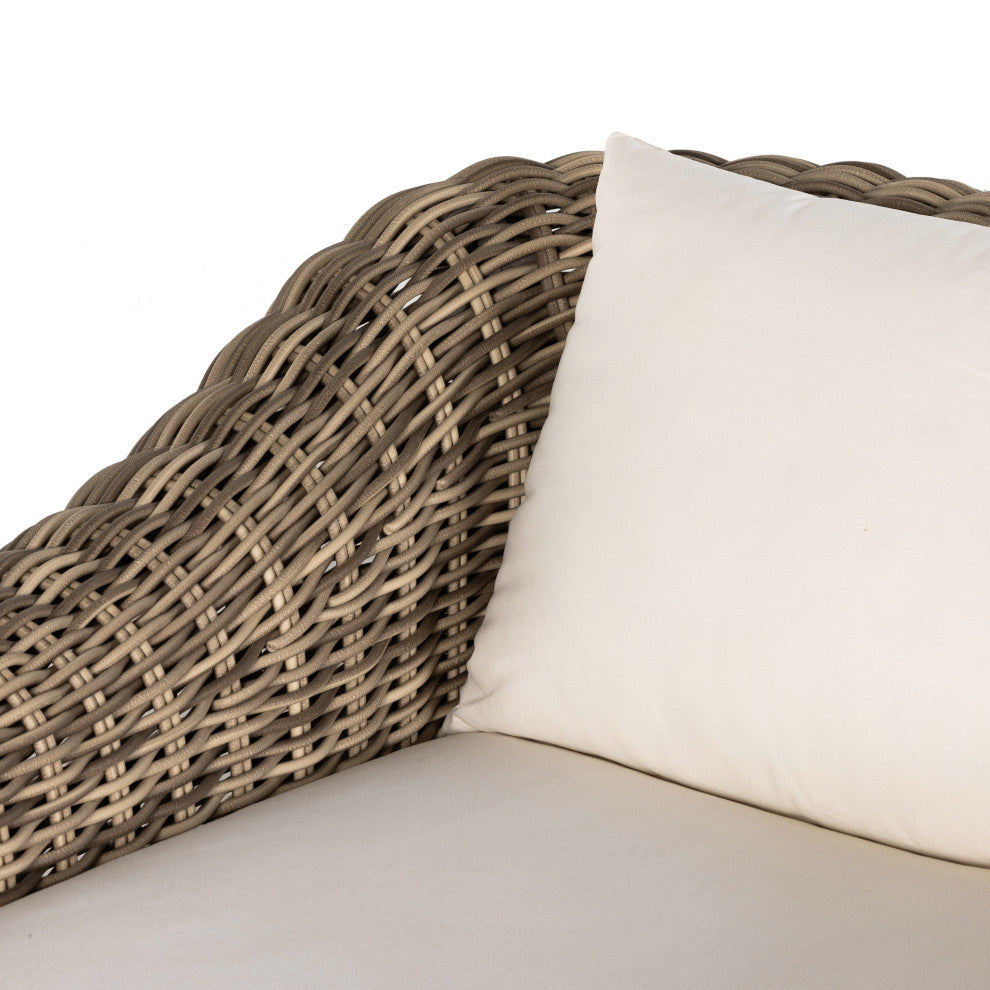 Messina Outdoor Chaise Lounge-Natural