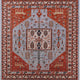 Ahgly Company Indoor Square Mid-Century Modern Area Rugs, 7' Square
