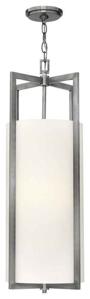 Hinkley Hampton Foyer Medium Drum Pendant, Antique Nickel
