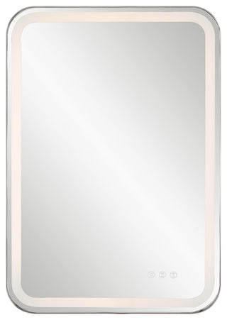 Crofton Lighted Vanity Mirror, Nickel
