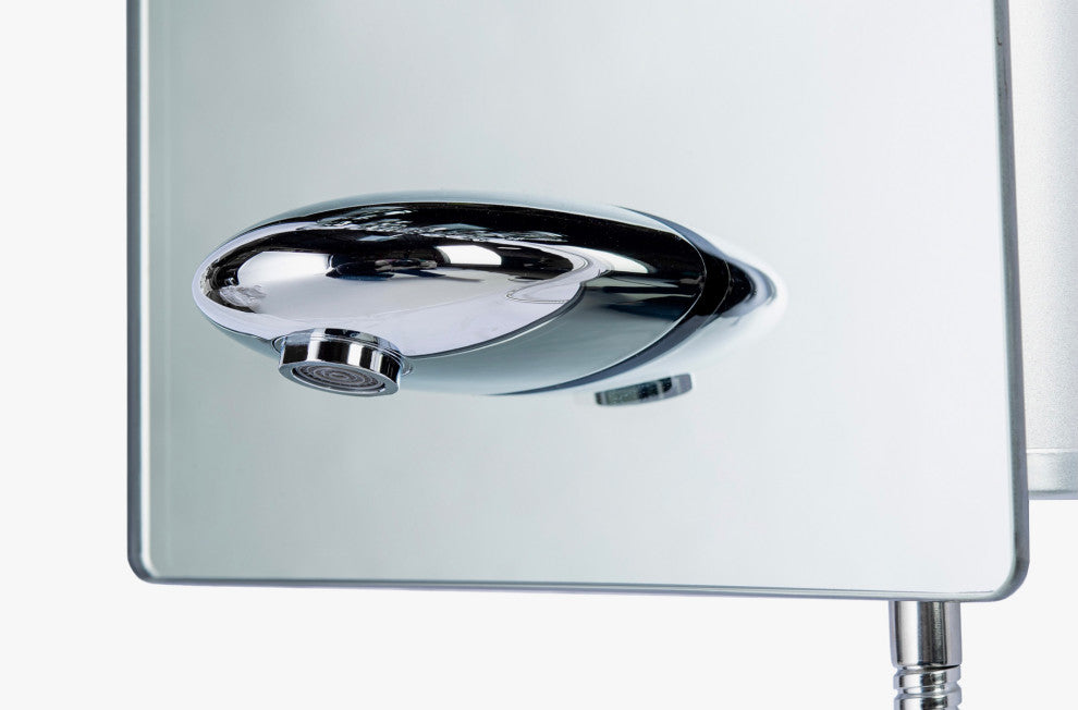 Blue Ocean 52" Aluminum SPA392M Shower Panel Tower with Rainfall Shower Head