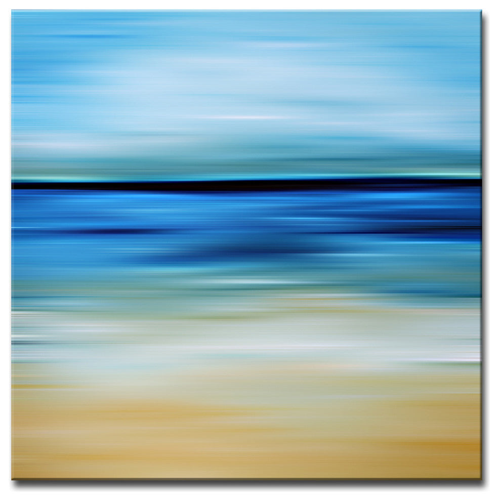 Ready2HangArt ''Blur Stripes IV'' Canvas Wall Art, 12 in. Highx12 in. Wide