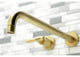 KS8047ML Wall Mount Tub Faucet, Brushed Brass