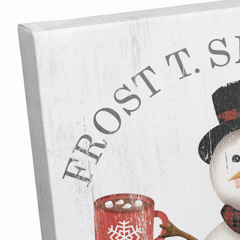 Frost T Hot Cocoa 11x14 Canvas Wall Art