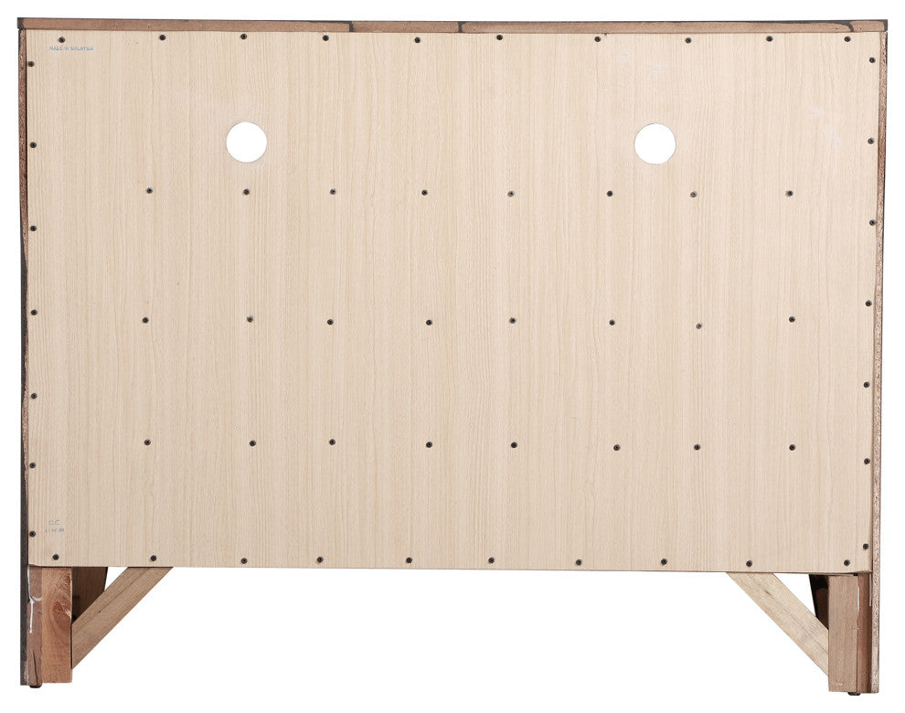 Marilla Cappuccino 6 Drawer Chest of Drawers, 47"x17"x37"