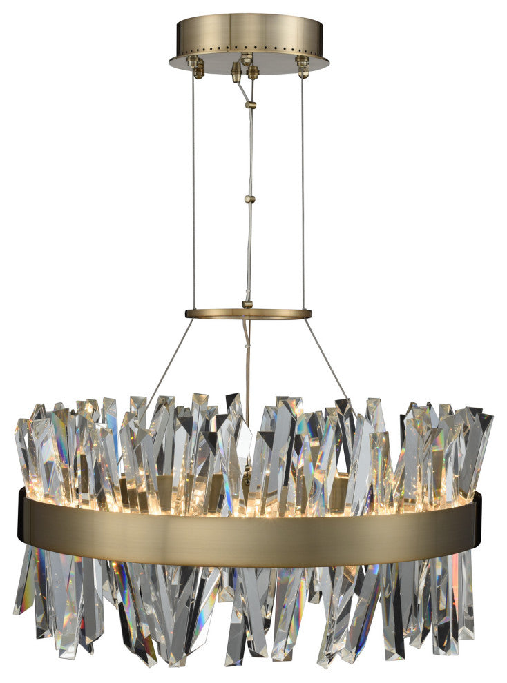 Glacier 25" LED Round Pendant