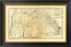 "State of Georgia, 1795" Framed Canvas Giclee by Mathew Carey, 26x17"