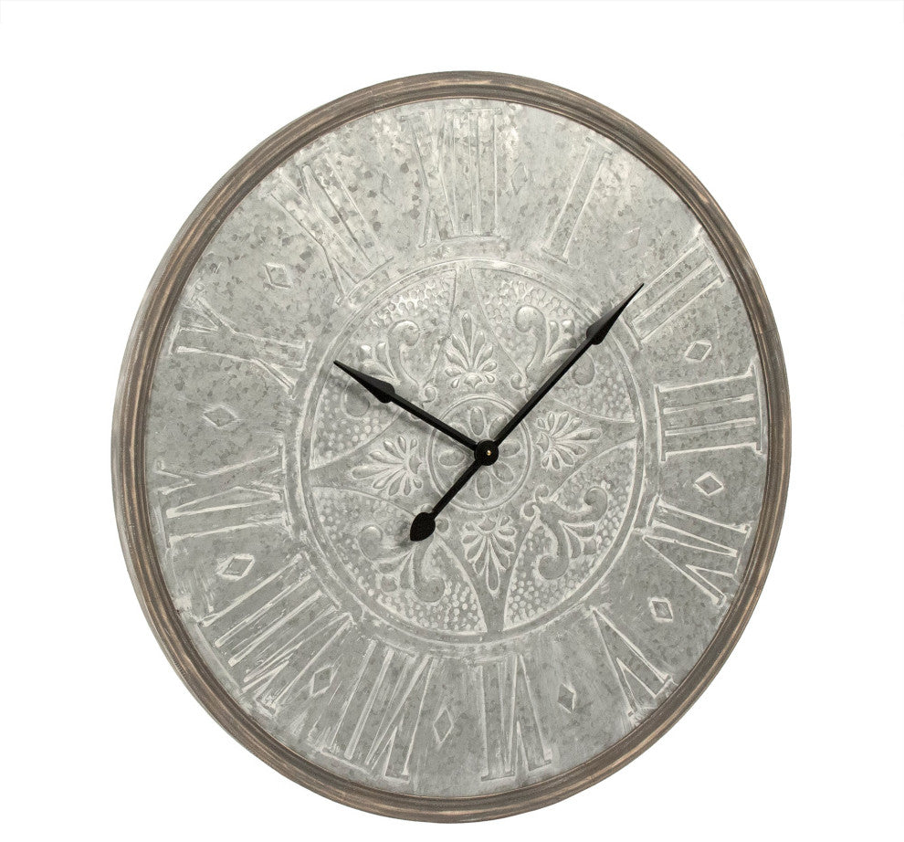Wooden Frame Iron Clock
