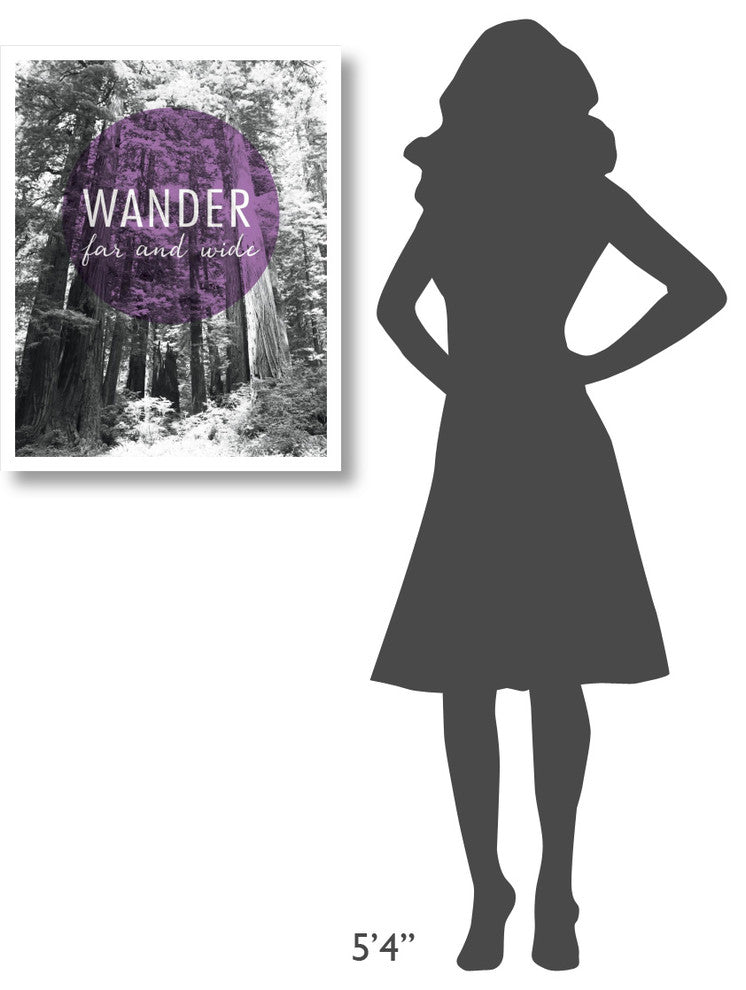 "Wander Far and Wide" Digital Paper Print by Laura Marshall, 24"x30"