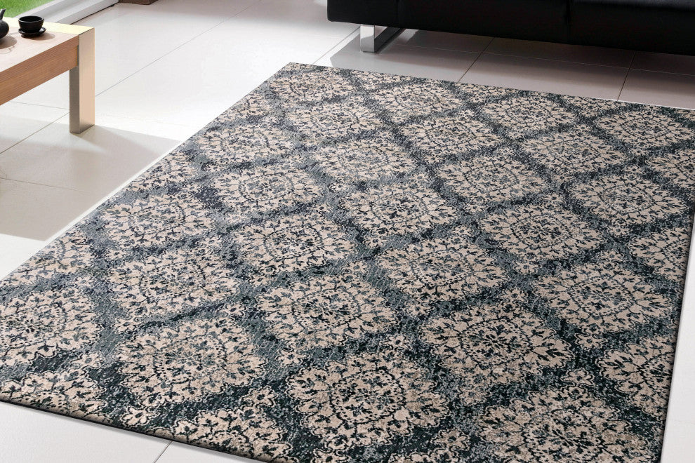 Melody Blue Rug, 5'3"x7'7"
