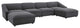 Comprise 6-Piece Living Room Set Charcoal