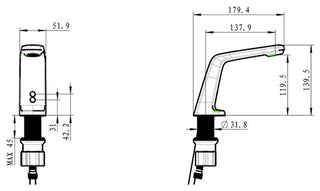 Fontana Anaheim Hands Free Touchless Motion Sensor Faucet