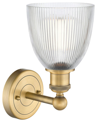 Castile 1-Light 6" Sconce, Brushed Brass Finish, Clear Shade