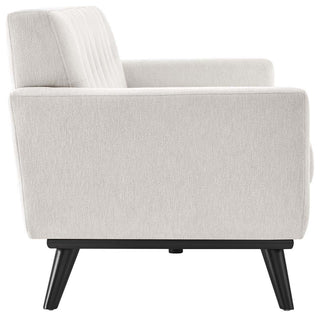 Engage Herringbone Fabric Sofa, Ivory