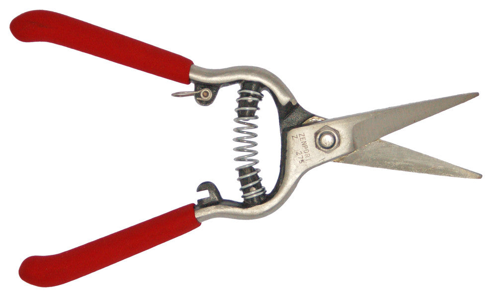Needle-Nose Shear, Flower, 8" Heavy Duty Forged Straight Blade