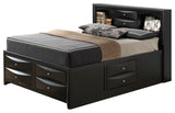 Marilla Collection D Panel Beds, Black