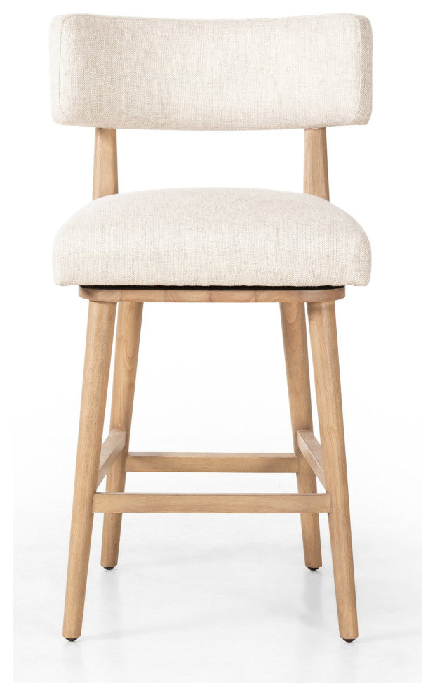 Cardell Swivel Stool Essence Natural, Washed Natural Parawood, Counter