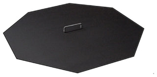 Octagonal Fire Pit Snuffer Cover, Galvanized, 26"