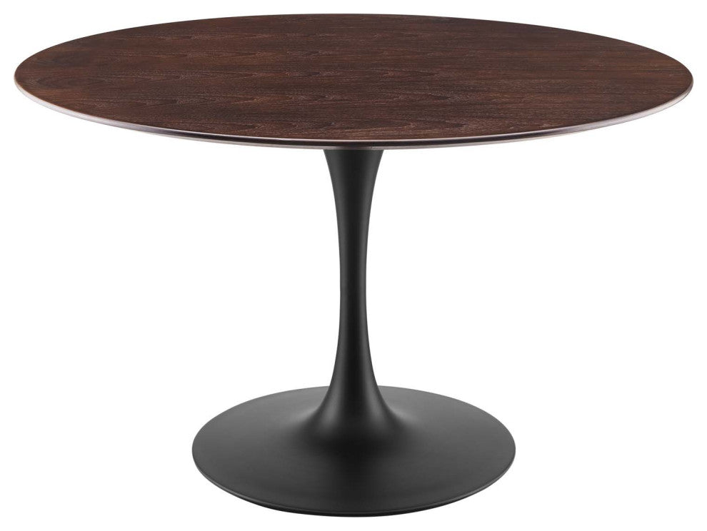 Lippa 47" Wood Dining Table, Black Cherry Walnut