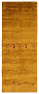 HAND KNOTTED LOOM SILK ECO-FRIENDLY AREA RUG -8'x10',Rectangle,Gold,Contemporary