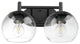 Quorum Lyon 2-Light Vanity 578-2-59, Matte Black