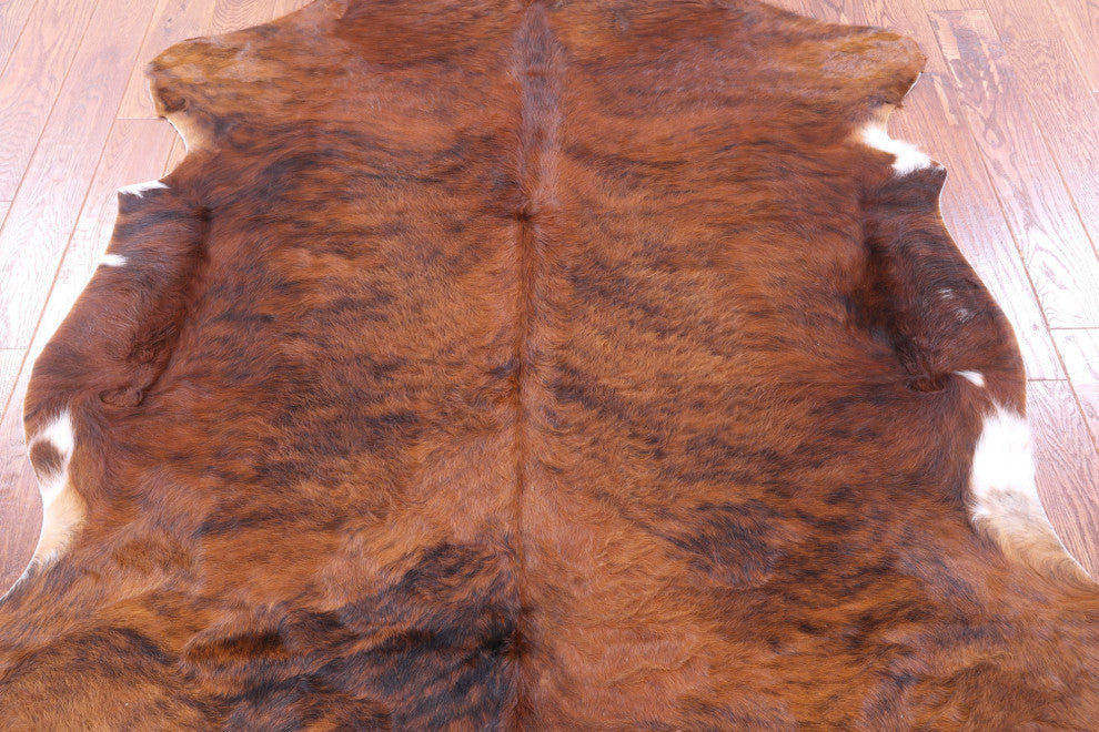 Organic Natural Hair-On Cowhide Area Rug 6' 9" X 5' 11" C1467