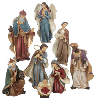 6.25" Resin Nativity Set of 8 Pieces