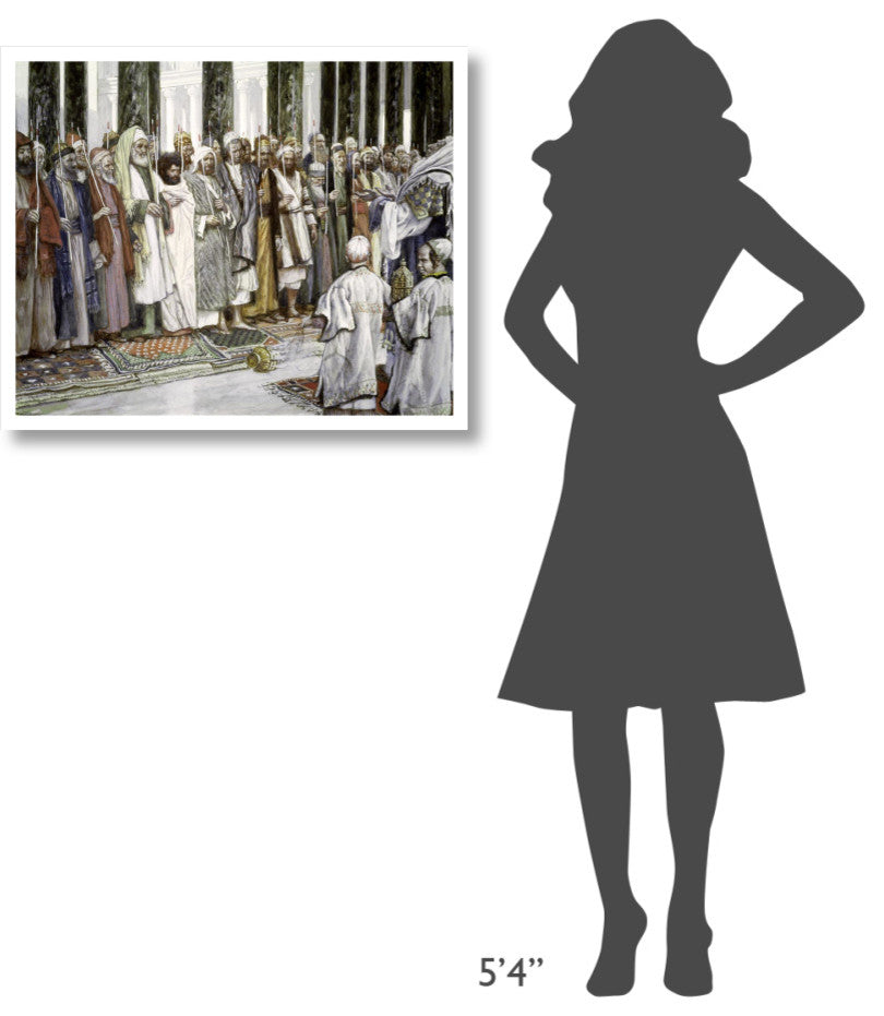 "Legend of The Tests of Suitors of The Holy Virgin" Paper Art, 32"x26"