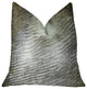 Delicate Alaskan Hawk White Gray Beige Handmade Luxury Pillow, 20"x26" Standard