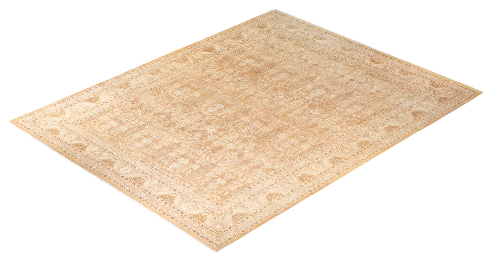 Mawlaik One-of-a-Kind Hand-Knotted Area Rug Beige, 9'5"x12'2"