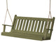 Cedar Traditional English Porch Swing, Linden Leaf Stain, 6 Foot