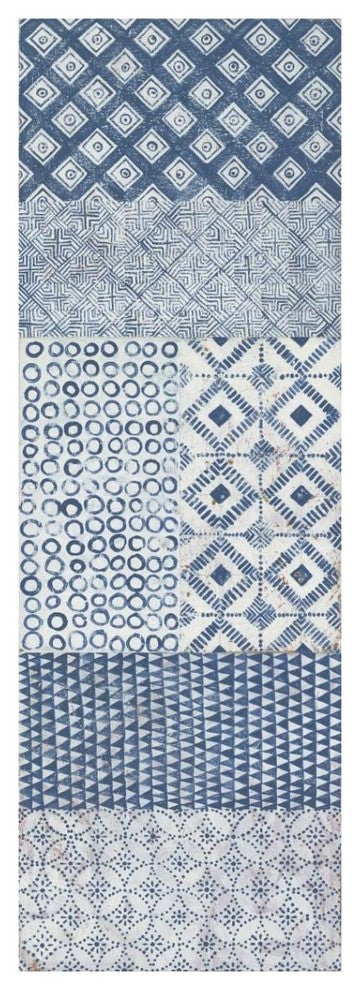 "Maki Tile Panel II" Digital Paper Print by Kathrine Lovell, 14"x38"