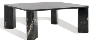 Safavieh Couture Daysi Marble Coffee Table, Black