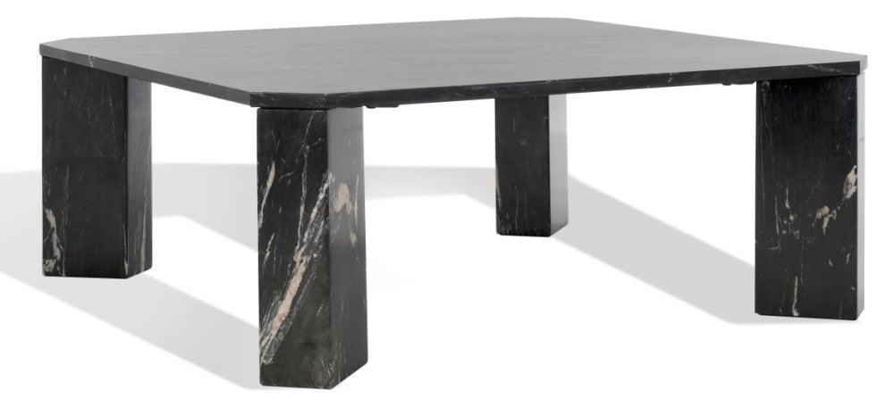 Safavieh Couture Daysi Marble Coffee Table, Black