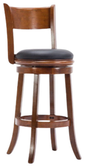 Palmetto Swivel Stool, 24" Counter Height, Walnut