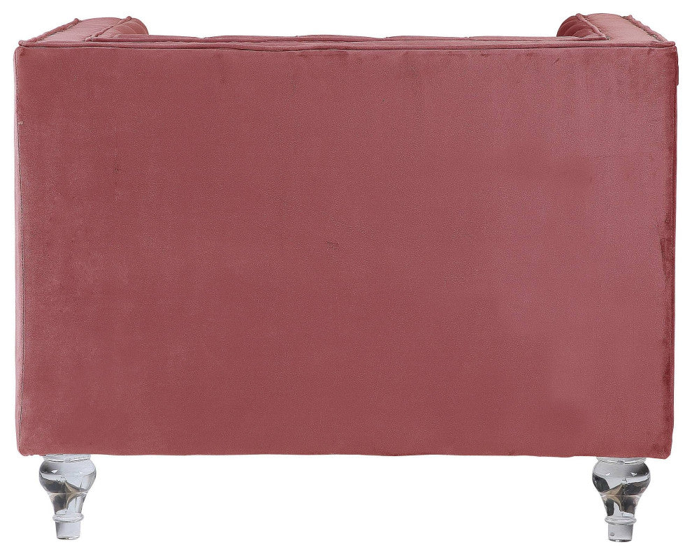 HeiberoII Chair, Pink Velvet