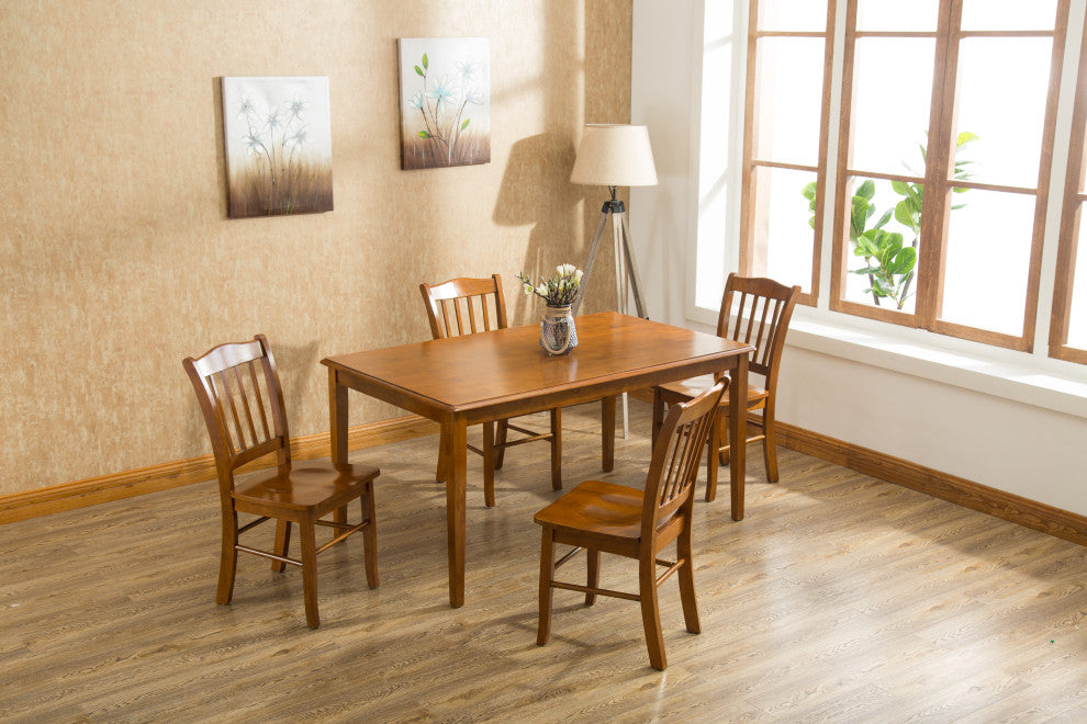 5-Piece Shaker Dining Set, Walnut