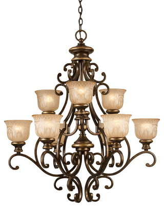 Norwalk 9 Light Bronze Umber Chandelier
