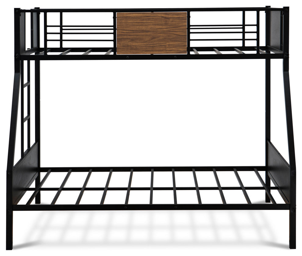Jackson Full Twin Bunk Bed In Powder Coating Black Color