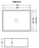 Ruvati 19 x 14 inch Bathroom Vessel Sink White Rectangular - RVB1915