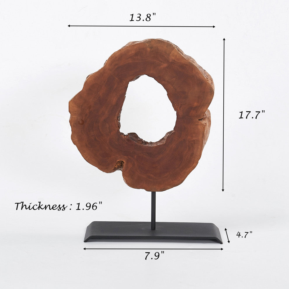 Rustic Lychee Wood Sculpture, Small