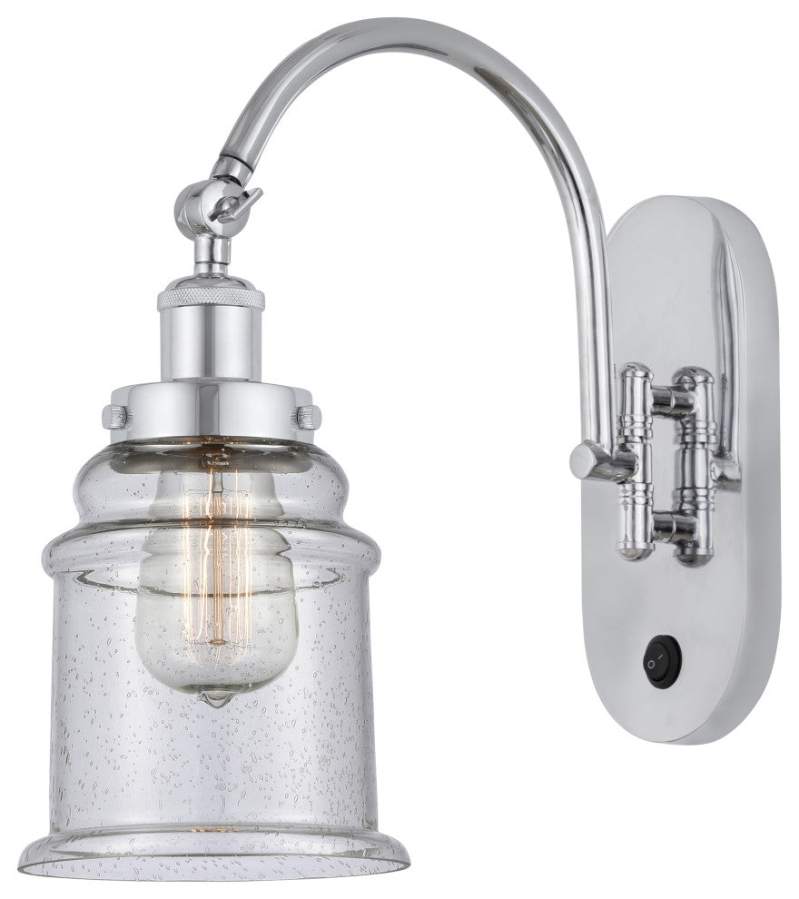 Innovations 918-1W-PC-G184-LED 1-Light Sconce, Polished Chrome