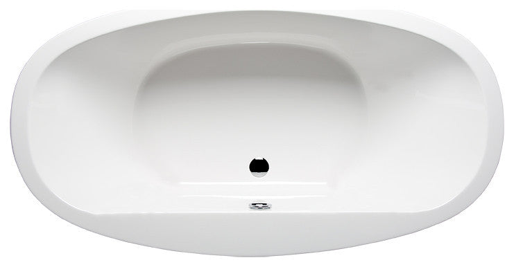 Malibu Pipeline Oval Whirlpool Bathtub 67x36x24 Biscuit