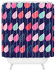 Ali Benyon Happy Leaves Shower Curtain